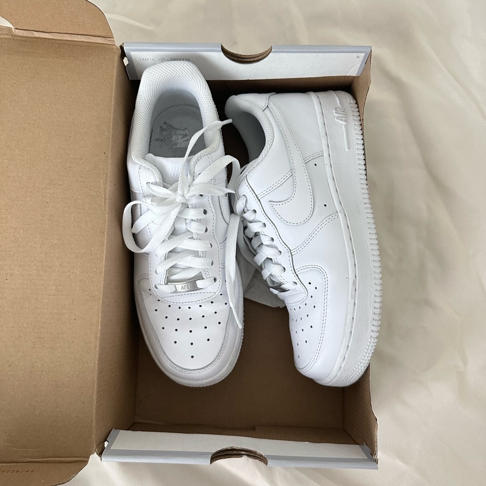 COPY - All white Nike Air Force 1’s  🤍